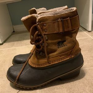 SOREL winter fancy lace snow rain waterproof boots